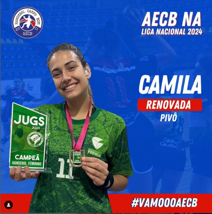 Camila permanece na AECB em 2024!