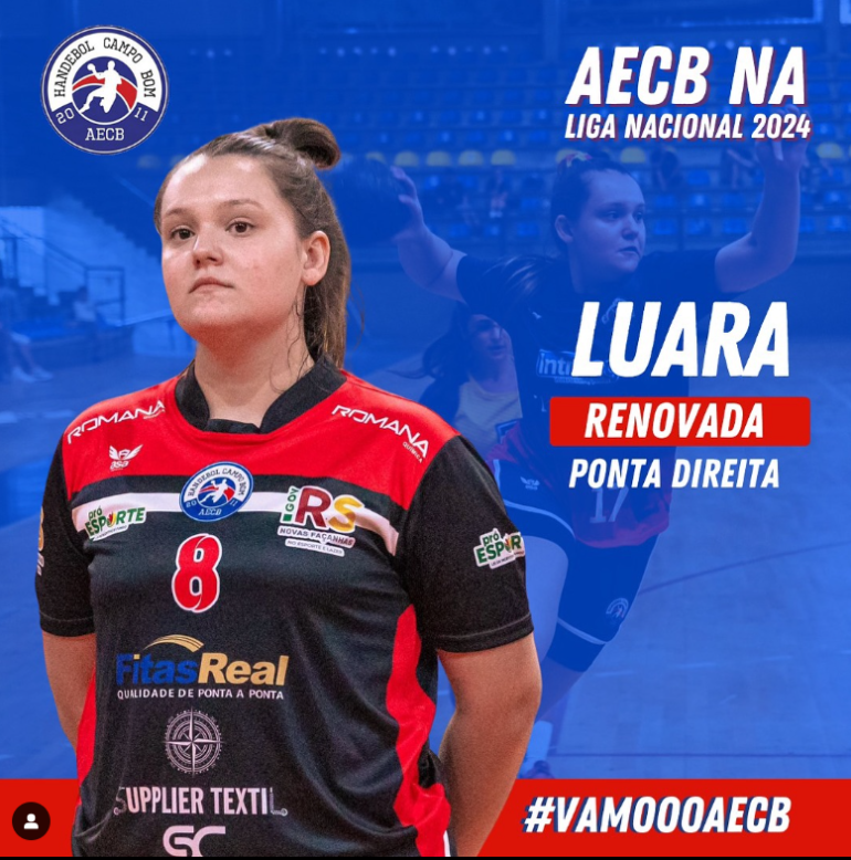Ponta Luara é mais uma atleta renovada para 2024!
