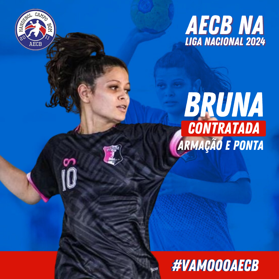 Bruna está confirmada na AECB para 2024